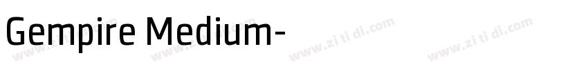 Gempire Medium字体转换